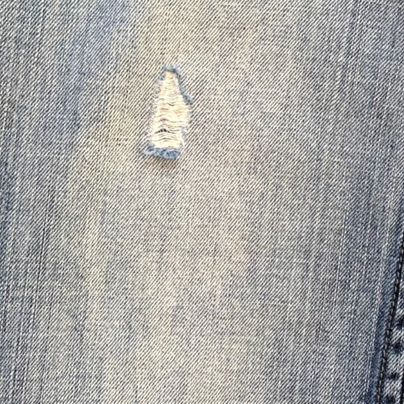 Y2K Express Stella Boot Cut Low Rise Studded Distressed Blue Jeans Medium Wash - Picture 5 of 14